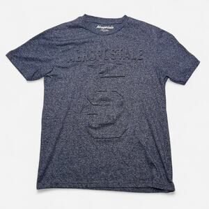 Aeropostale Navy Embossed Number Graphic Tee Men’s Large Short Sleeve